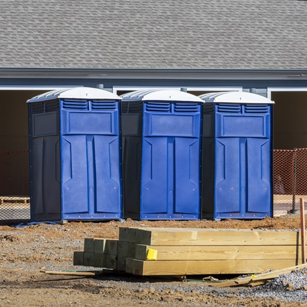 are there any restrictions on where i can place the portable toilets during my rental period in Roann IN